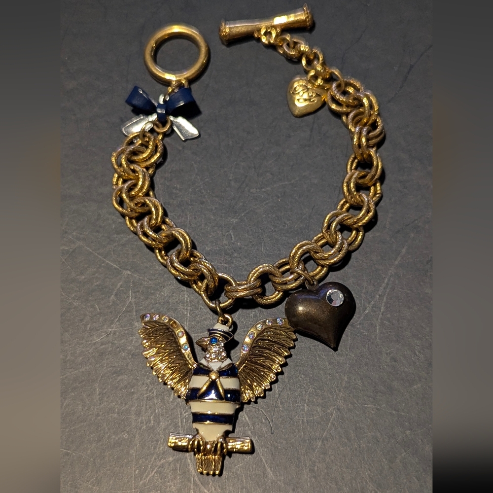 Betsey Johnson Eagle Charm Bracelet